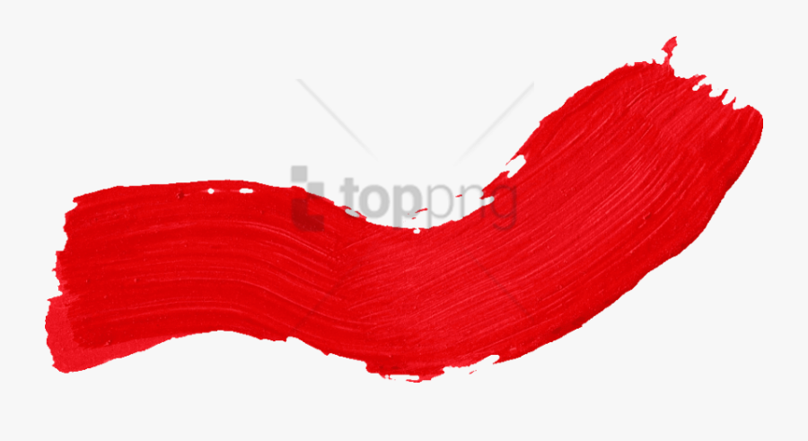 Free Png Paint Brush Stroke Clip Art Png Image With - Red Paint Line Transparent, Transparent Clipart
