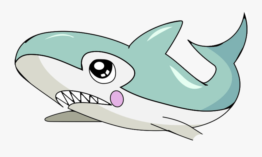 Clip Art Shark Cartoon Fish Animation - Shark Animation Png, Transparent Clipart