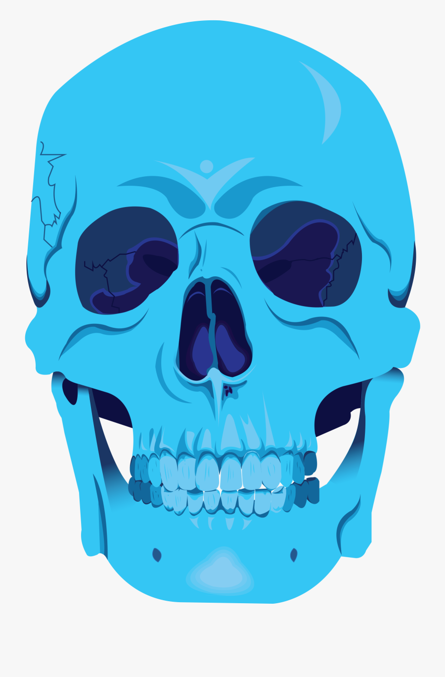 Skull, Transparent Clipart