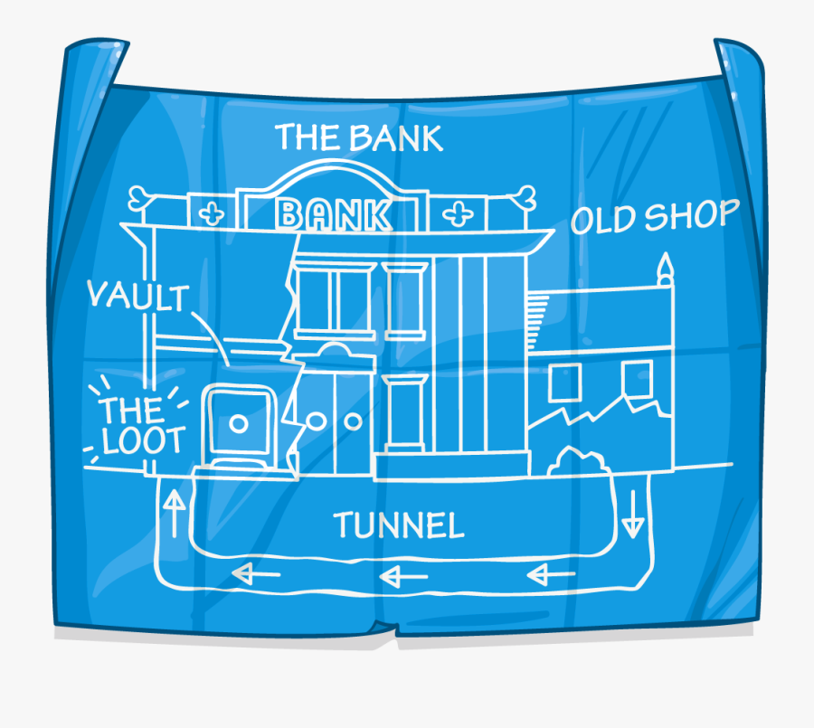 Blueprints To Rob A Bank, Transparent Clipart