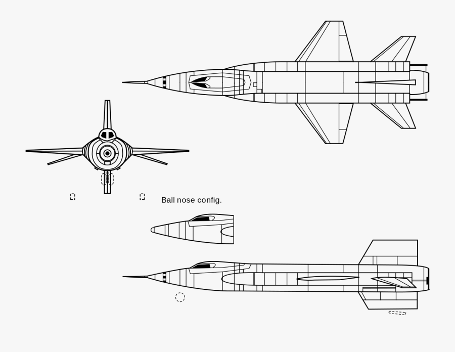 1959 North American X 15, Transparent Clipart