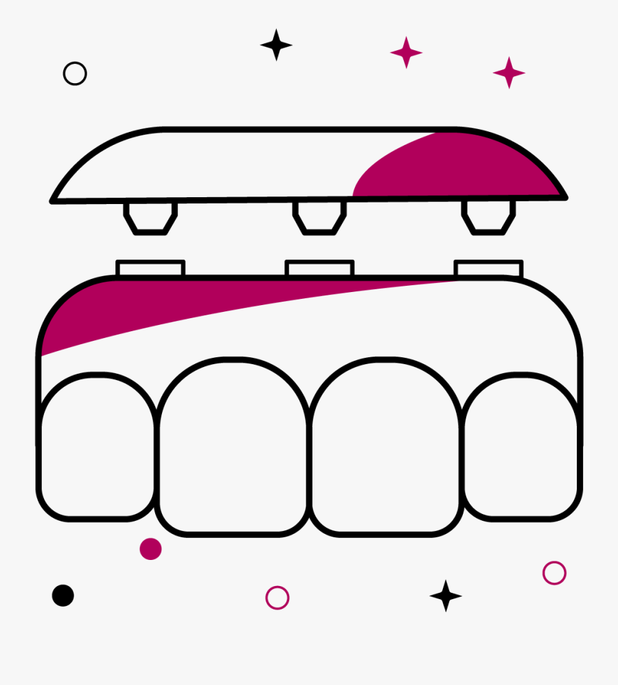 Implant Retained Dentures, Transparent Clipart