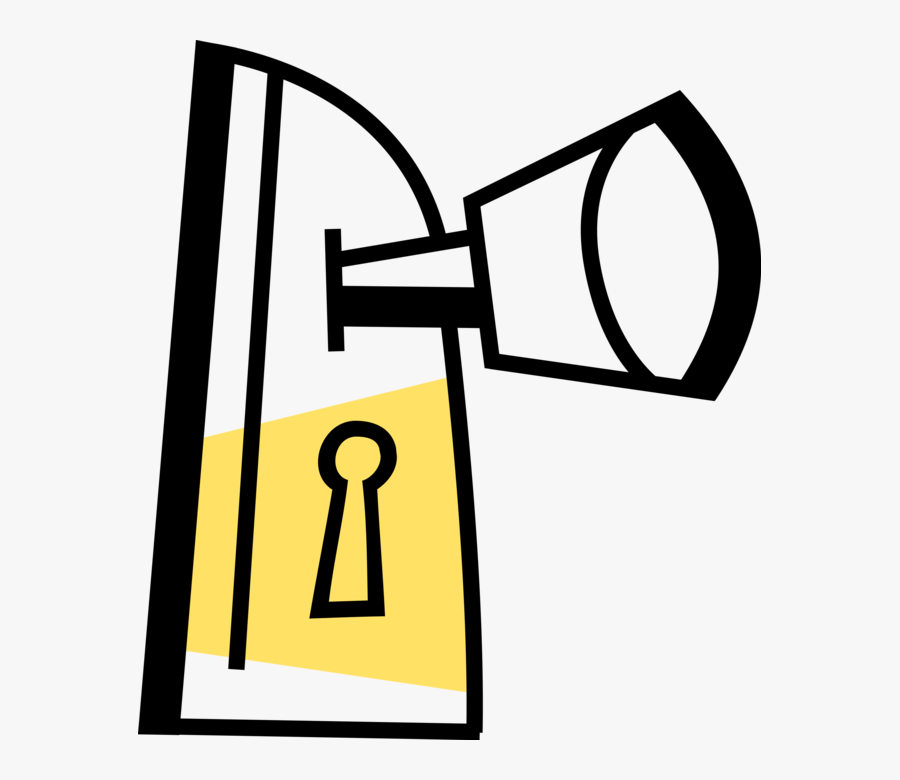 Vector Illustration Of Door Knob Or Door Handle Manually, Transparent Clipart