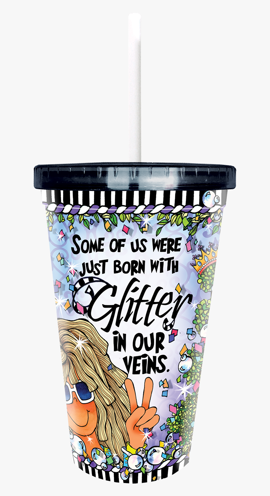 Sc891-glitter Copy2 - Suzy Some Girls Were Born With Glitter, Transparent Clipart