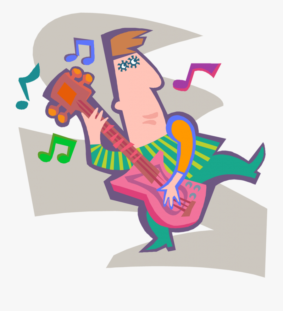 Guitar Practice Dude - Clipart Guitar Lessons Png, Transparent Clipart