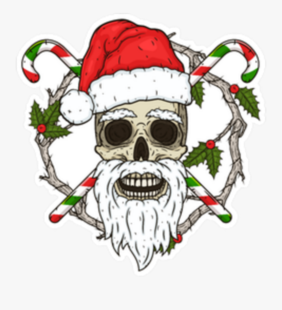 ##########girly #cute #sticker #pink #love #heart #flower - Santa Claus Skull, Transparent Clipart
