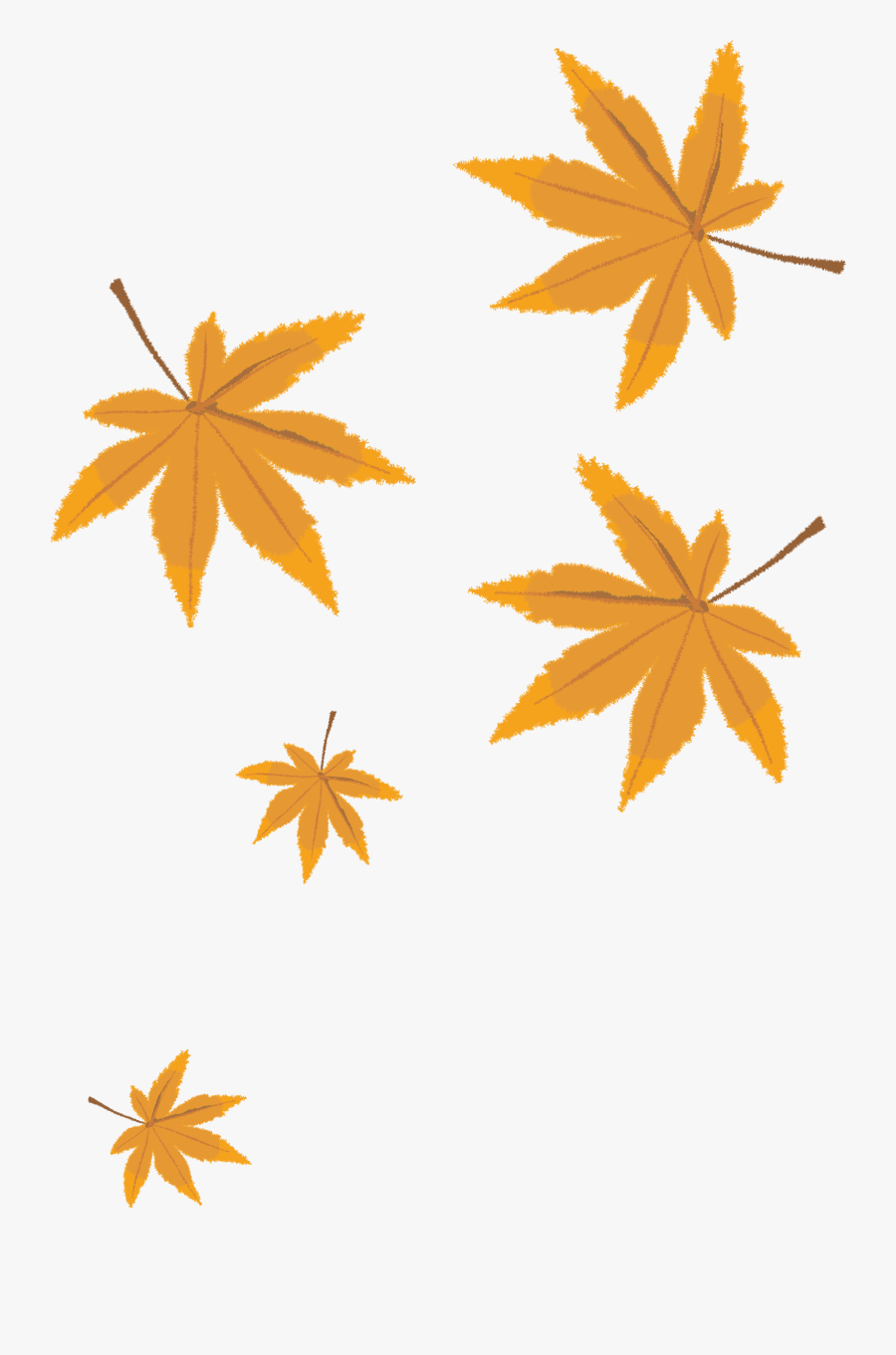 Autumn Leaves Png Vector Material Png Download - Vector Fall Leaves Png, Transparent Clipart