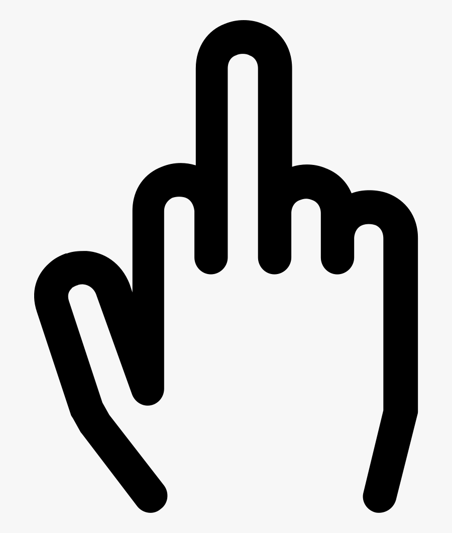 Fuck - Hand Cursor Vector Png, Transparent Clipart