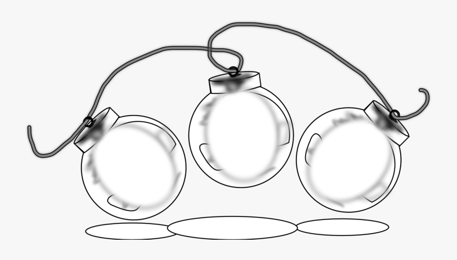 Free Pictures Of Christmas Light Clipart Black And - Clip Art Black And White Christmas Ornament, Transparent Clipart