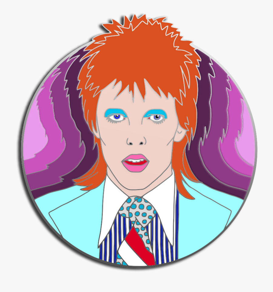 Starman David Bowie Pin, Transparent Clipart