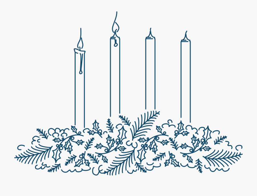 Advent Wreath - Clipart Third Sunday Of Advent Transparent Candles, Transparent Clipart
