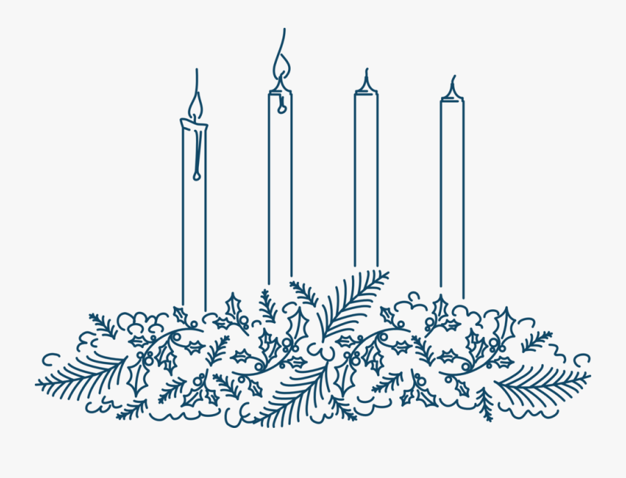 Advent Wreath - Clipart Third Sunday Of Advent Transparent Candles , Free T...