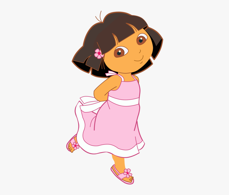 Dora The Explorer In A Dress, Transparent Clipart