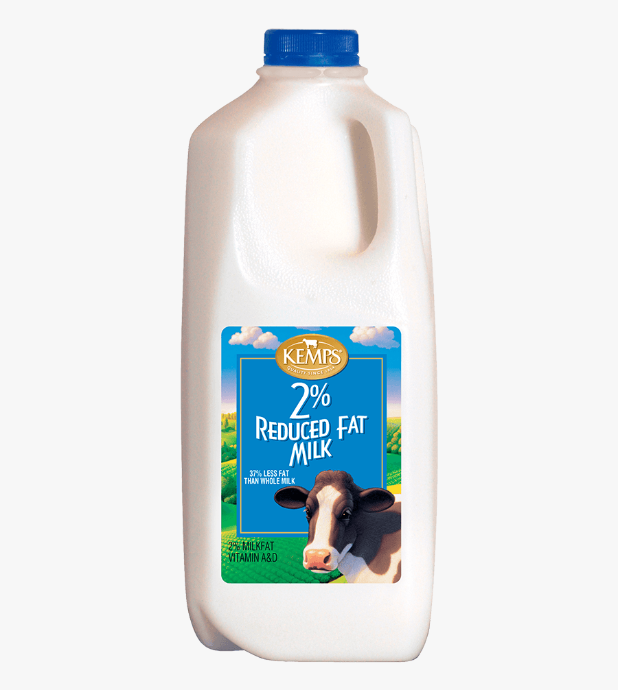 Half Gallon 1% Milk, Transparent Clipart