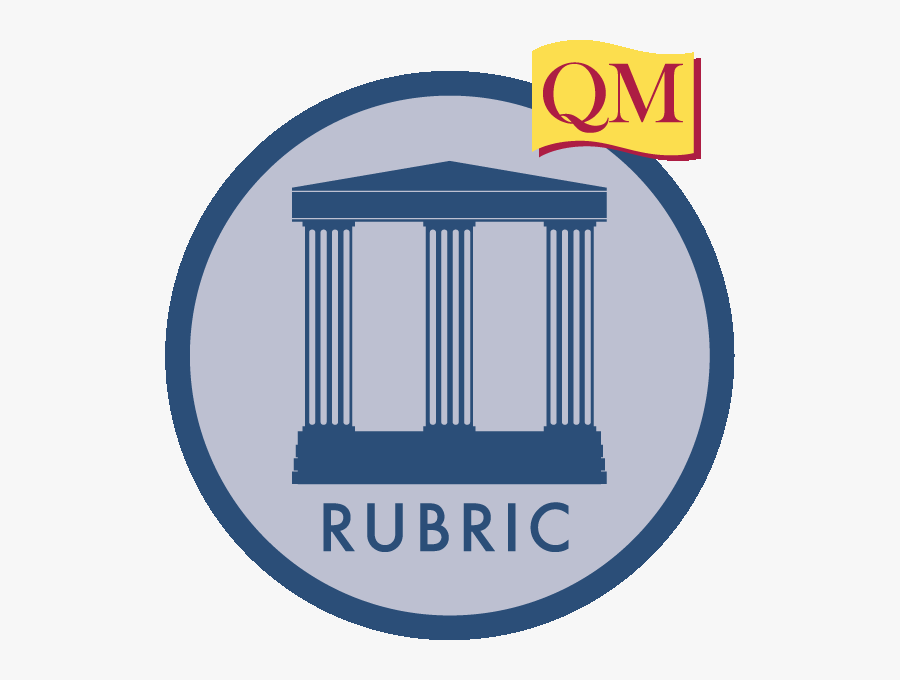 Higher Ed Appqmr Icon, Blue Circle With Three Pillared - Quality Matters, Transparent Clipart