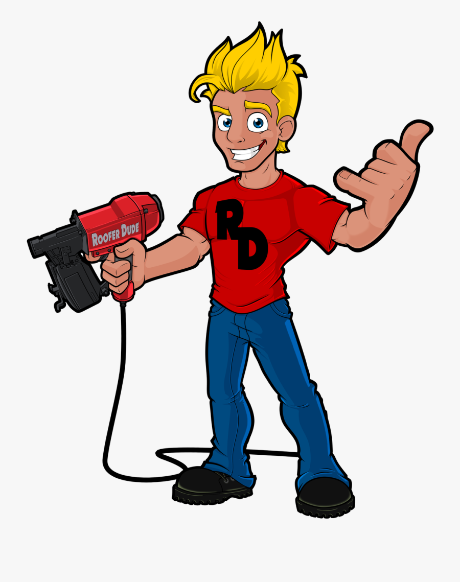 Roofer Dude, Transparent Clipart
