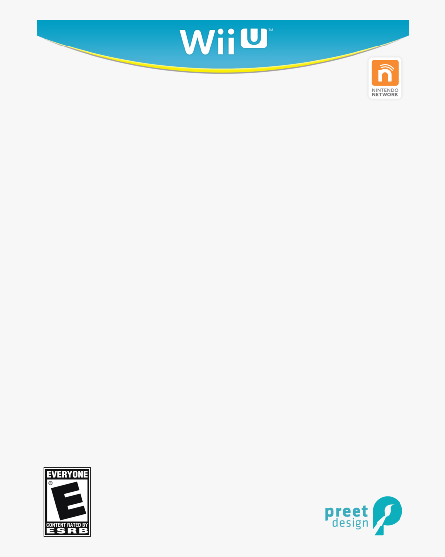 Wii U Box Art Template - Wii U Game Cover Template, Transparent Clipart