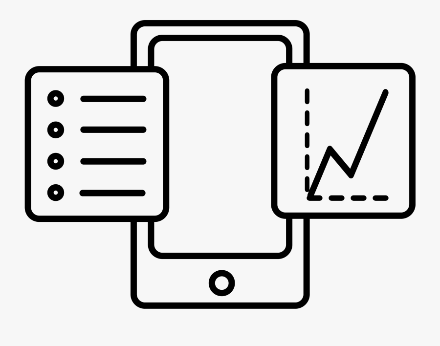 Mobile Auditing Icon Block, Transparent Clipart
