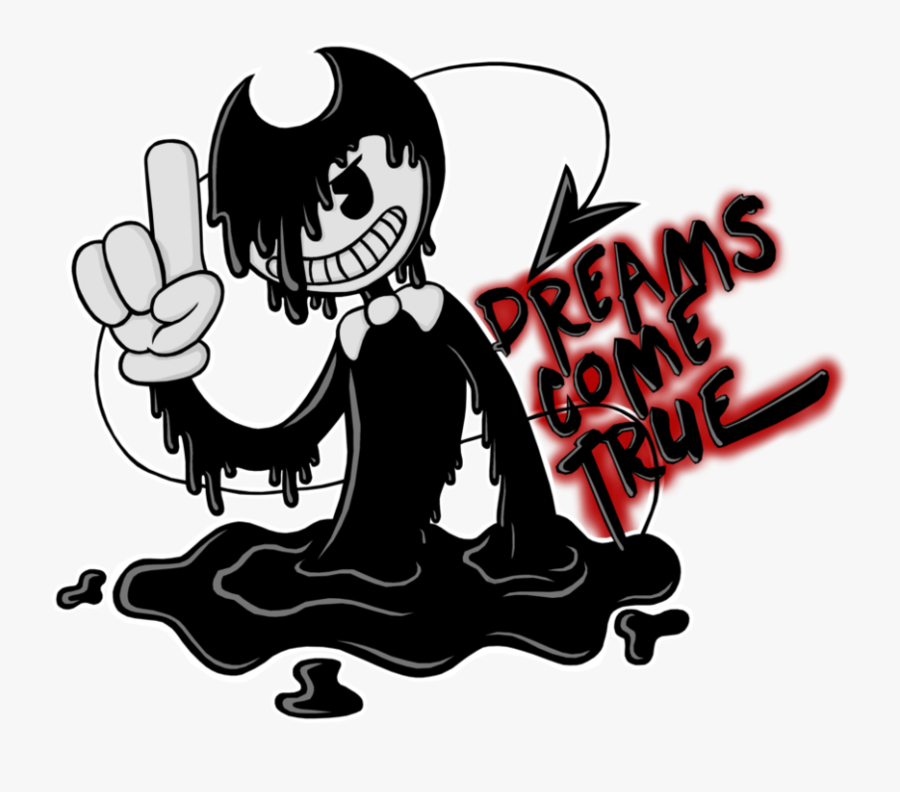 Bendy And The Ink Machine Minnie Mouse Mickey Mouse - Minnie Mouse Drawing, Transparent Clipart