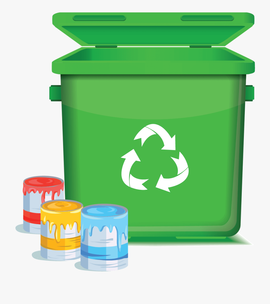 Paint Cans Vector, Transparent Clipart