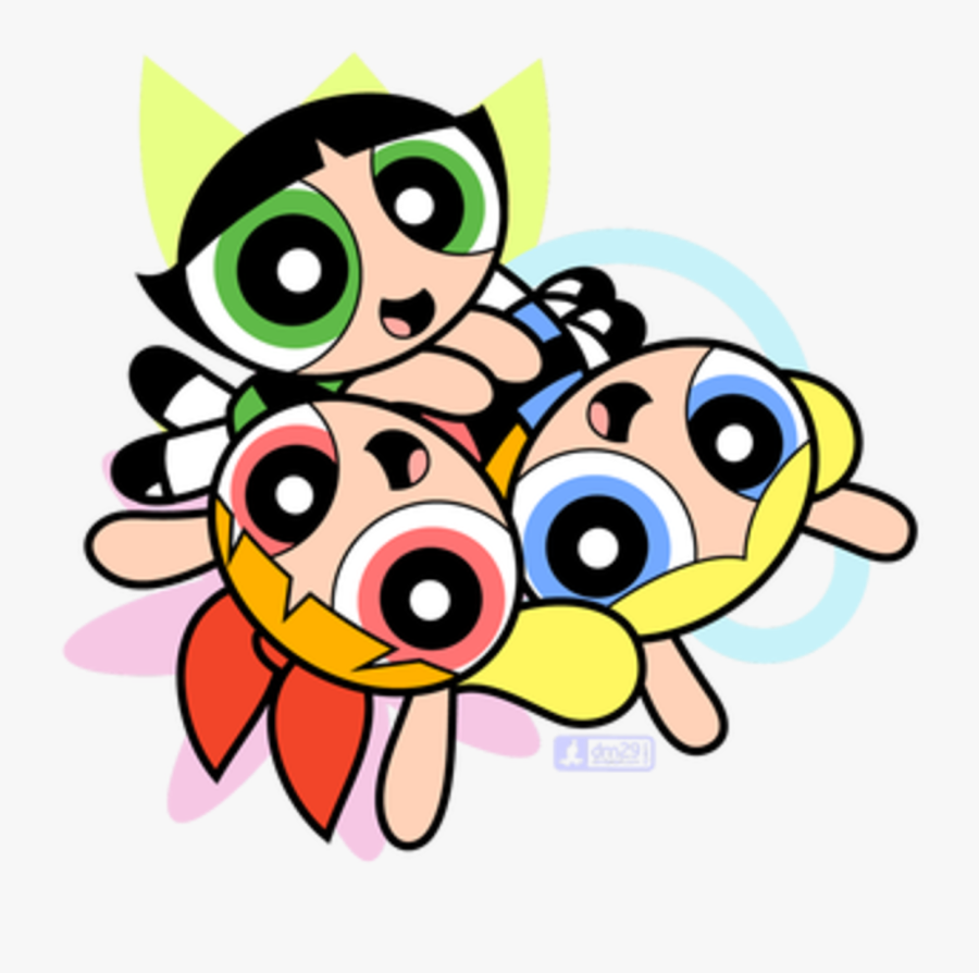 Cute Powerpuff Girls, Transparent Clipart