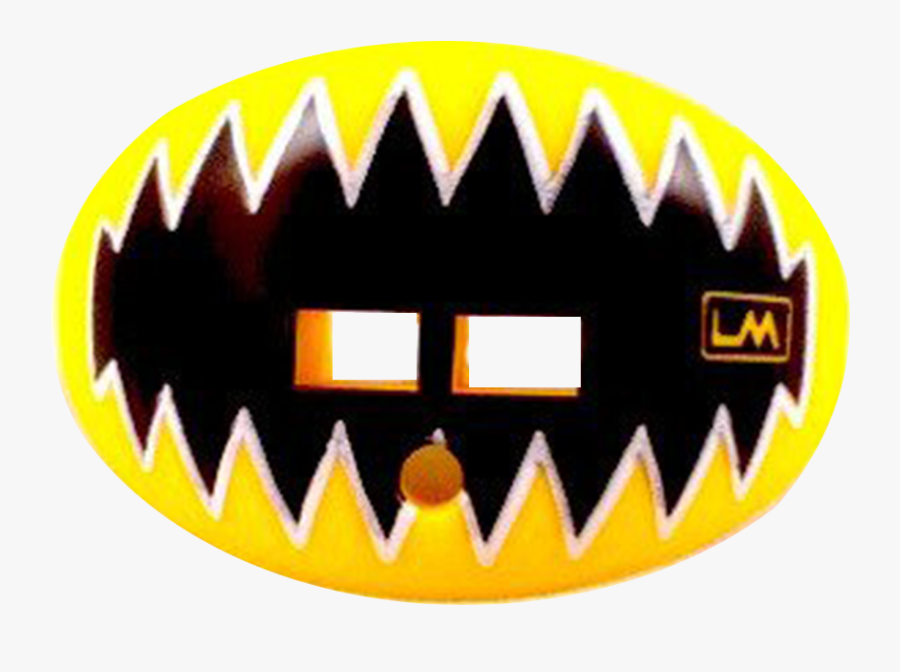 Loudmouthguard Shark Teeth Ghost White With Strap 850867006574"
 - Blue Gold Football Mouthguard, Transparent Clipart