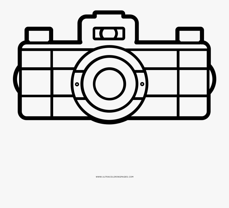 Sprocket Camera Coloring Page - Line Art, Transparent Clipart