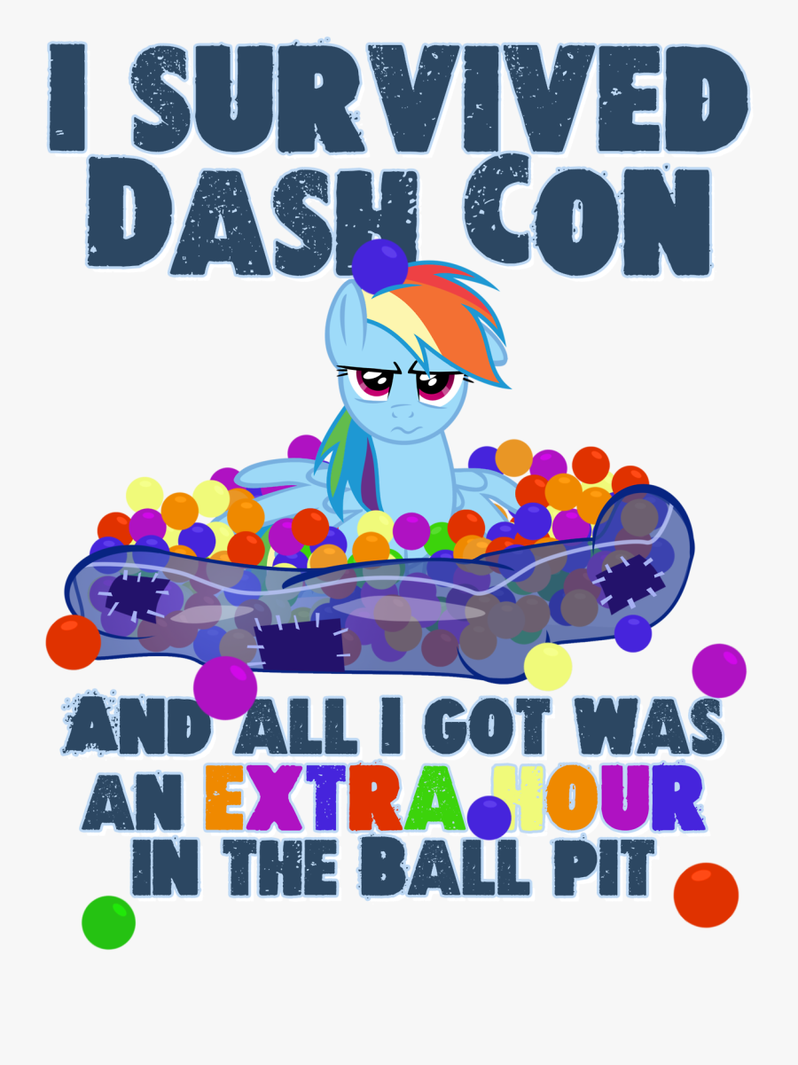 Rainbow Dash Ball Pit, Transparent Clipart