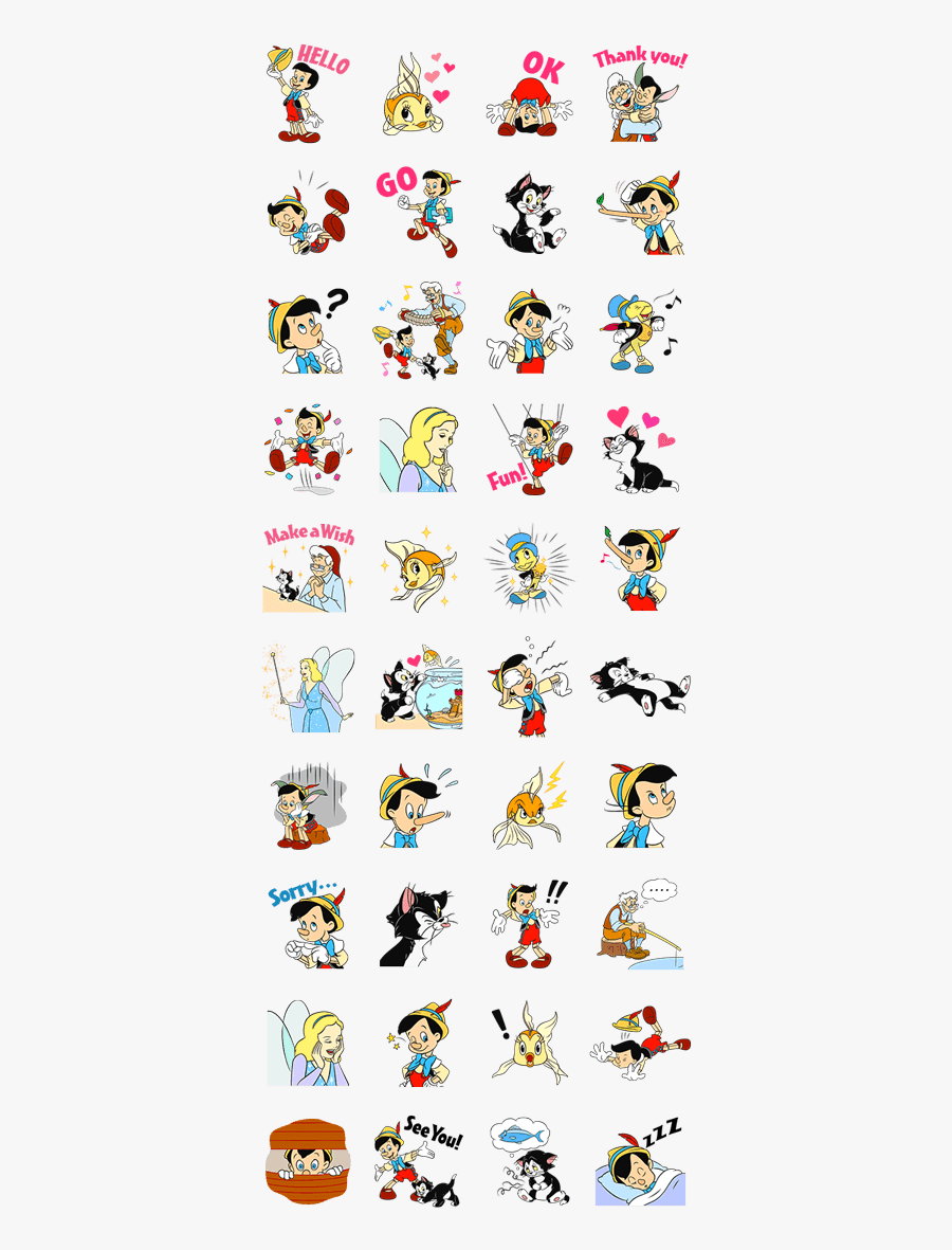 Pinocchio - Bungo Stray Dogs Sticker Line, Transparent Clipart