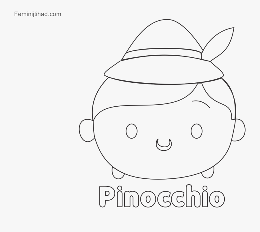 Transparent Disney Tsum Tsum Clipart - Tsum Tsum Para Colorear Pinocho, Transparent Clipart