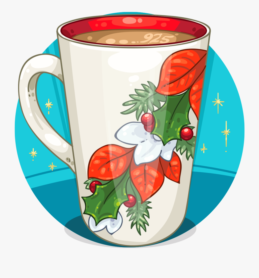 Transparent Christmas Coffee Mug Clipart - Mug, Transparent Clipart