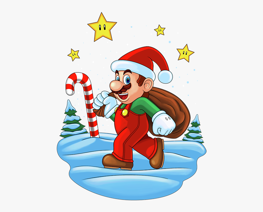 Mario Christmas, Transparent Clipart
