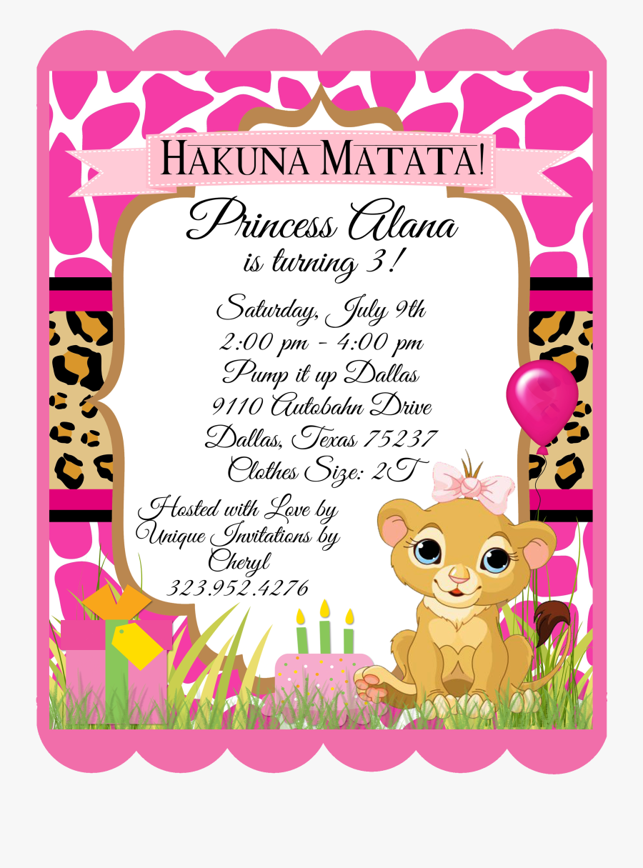 Princess Pump It Up Birthday Invitation, Transparent Clipart