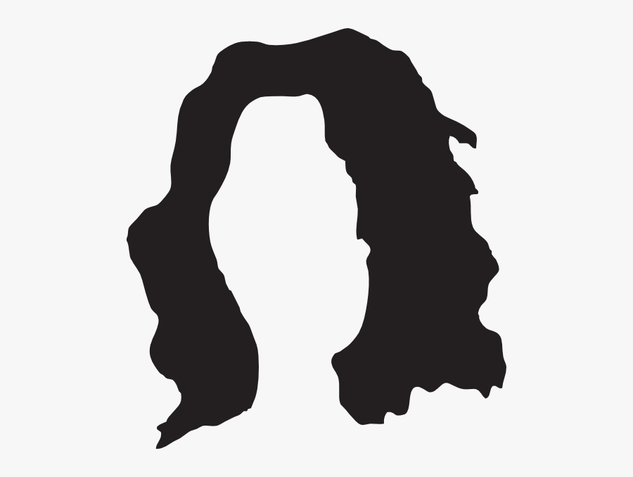 Clipart Of Hair, Guys And African Hairstyle - Silhouette Outline Of Hair, Transparent Clipart