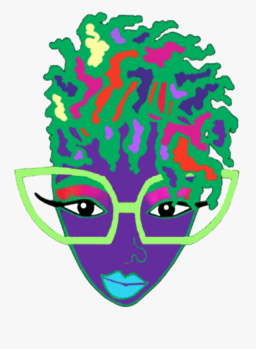 Afro Natural Hair Locs Colorful Tagged "long Sleeve, Transparent Clipart