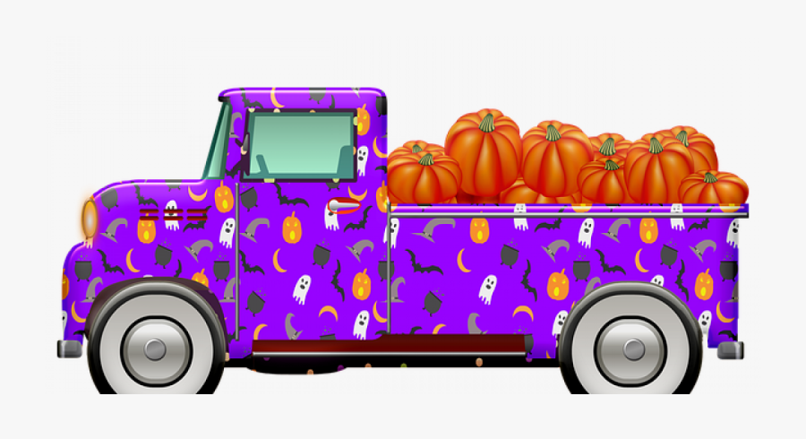 Halloween Car Clip Art, Transparent Clipart