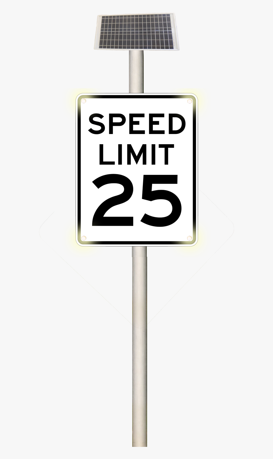 Speed Limit Sign, Transparent Clipart