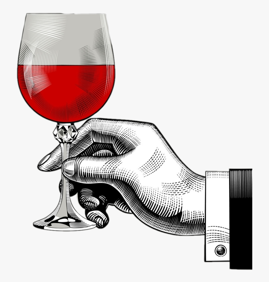 #toast #red #redredwine #wine #drinks #man #suits #toastofthetown - Hand Holding Chess Piece Drawing, Transparent Clipart