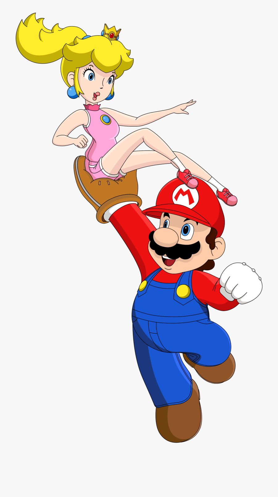 Transparent Princess Peach Clipart - Mario Baseball Peach, Transparent Clipart