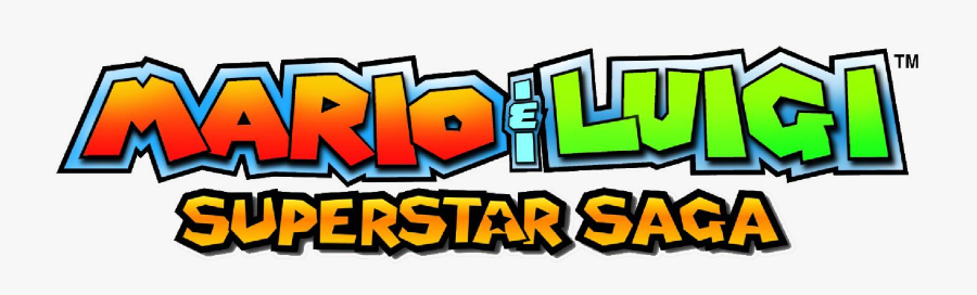 Mario And Luigi Superstar Saga Logo - Mario And Luigi Title Trensperent, Transparent Clipart