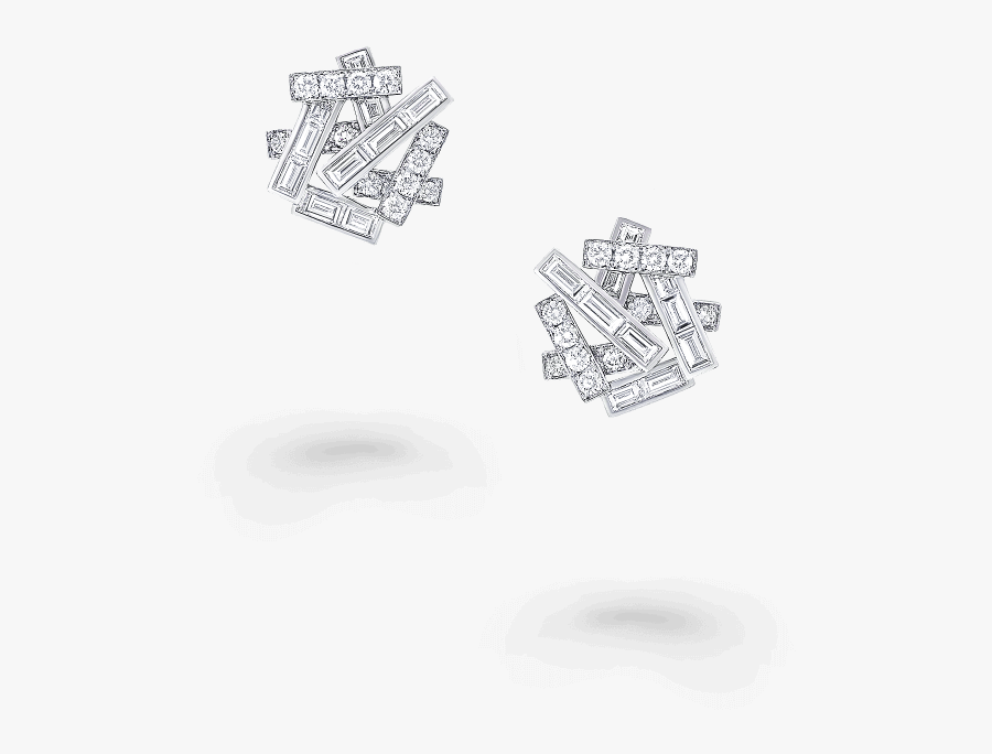 A Pair Of Graff Threads Diamond Stud Earrings - Graff Threads, Transparent Clipart