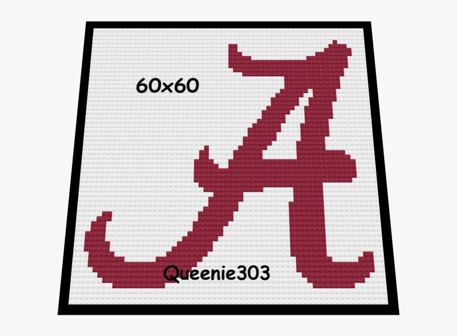 Alabama A - University Of Alabama Cross Stitch Patterns, Transparent Clipart