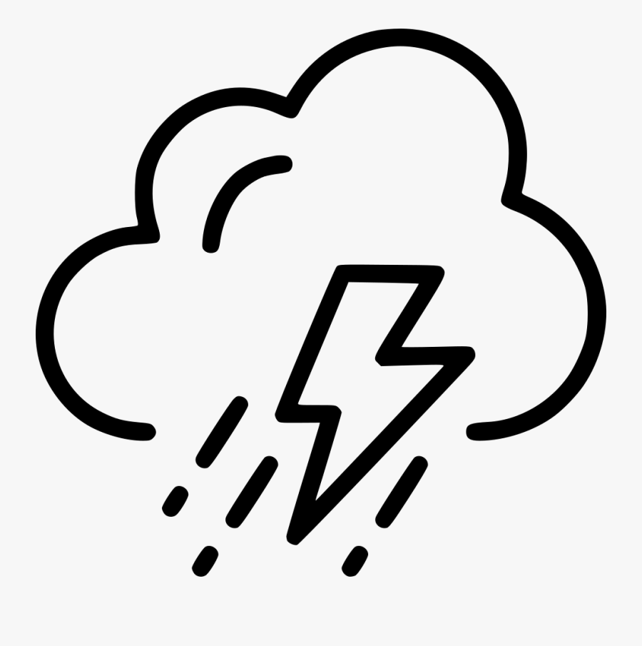 Cloud Lightening Rain Storm Comments Clipart , Png - Icon Cloud Storm Png, Transparent Clipart