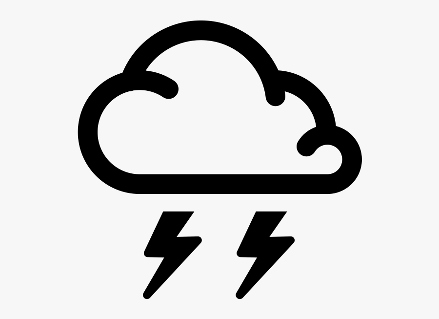 Simple Weather Icons2 Thunderstorms - Weather Vector Png Transparent, Transparent Clipart