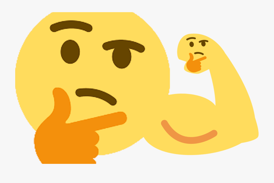 Transparent Meme Clipart - Thinking Emoji, Transparent Clipart