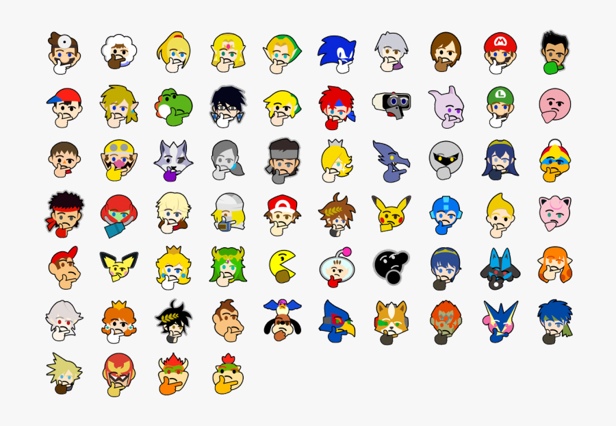 Emoticon Icon Font - Smash Bros Ultimate Discord Emojis, Transparent Clipart