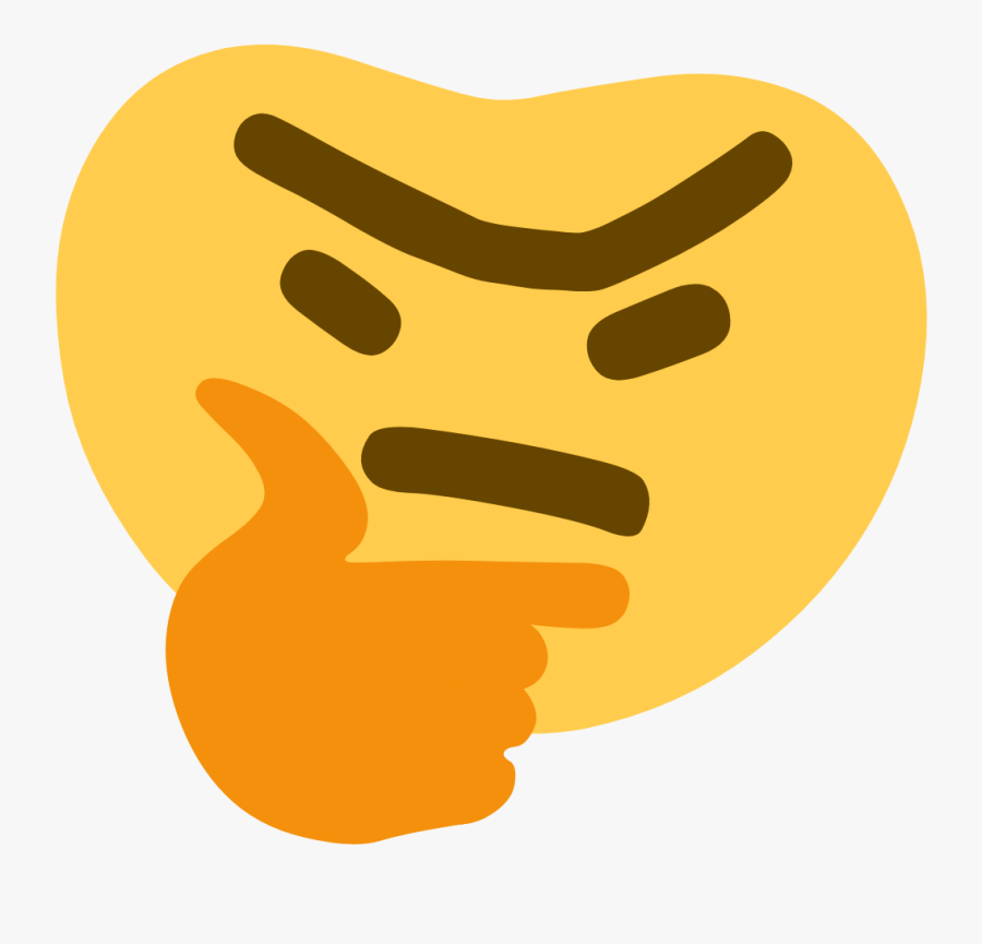 Thunk - Dank Thinking Emoji, Transparent Clipart