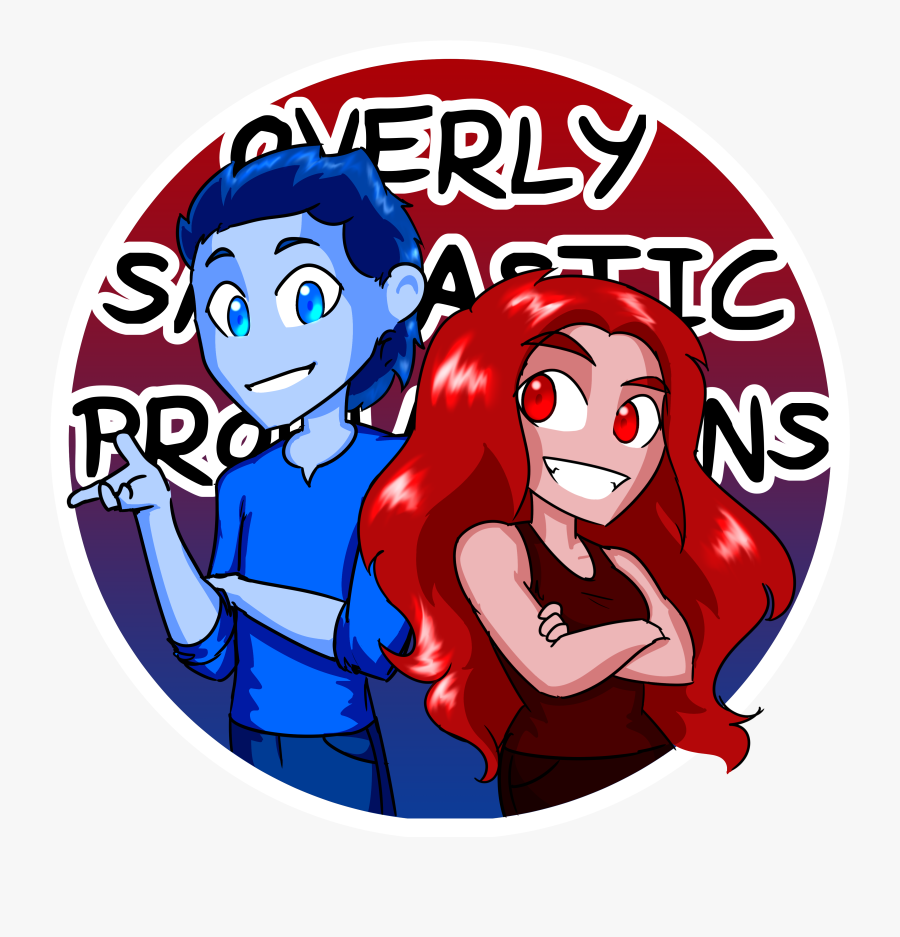 Overly Sarcastic Products"s Artist Shop Logo - Overly Sarcastic Productions Red And Blue, Transparent Clipart