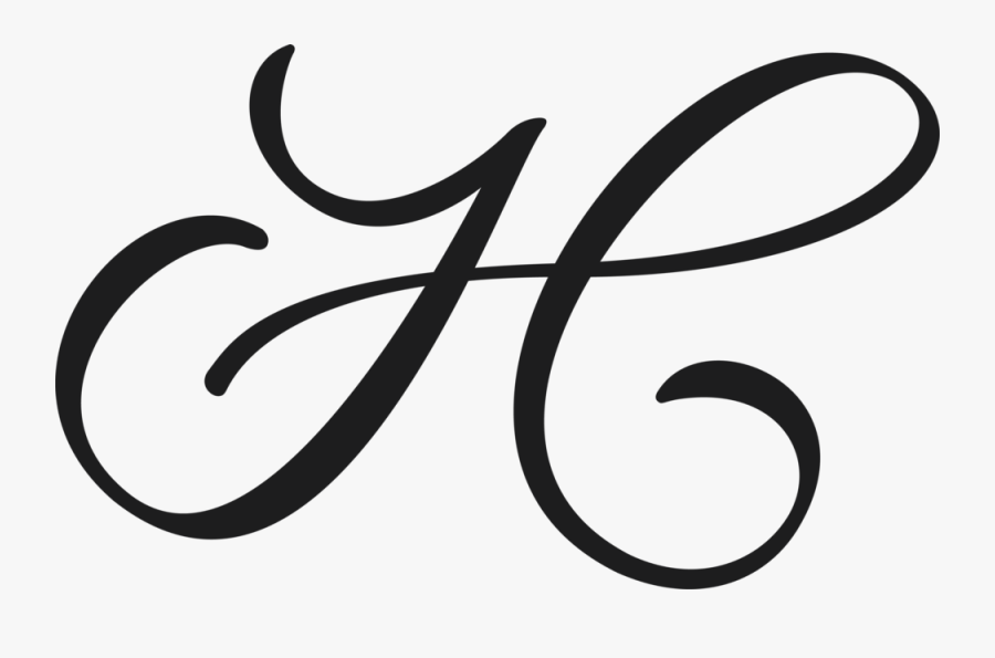 Heneries Logo H Black - Calligraphy, Transparent Clipart