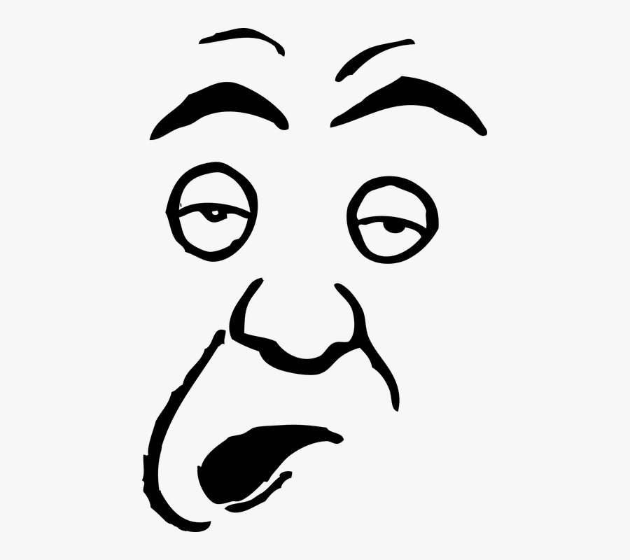 A Famous Sufferer - Stupid Face Clip Art, Transparent Clipart